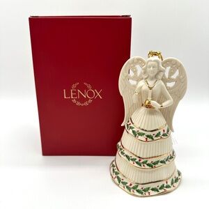 Lenox 2023 Holiday Angel Bell Holding Candle Ornament